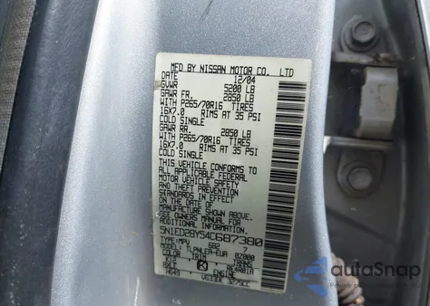 2004 Nissan Xterra Xe from USA, damaged, VIN 5N1ED28Y54C687380